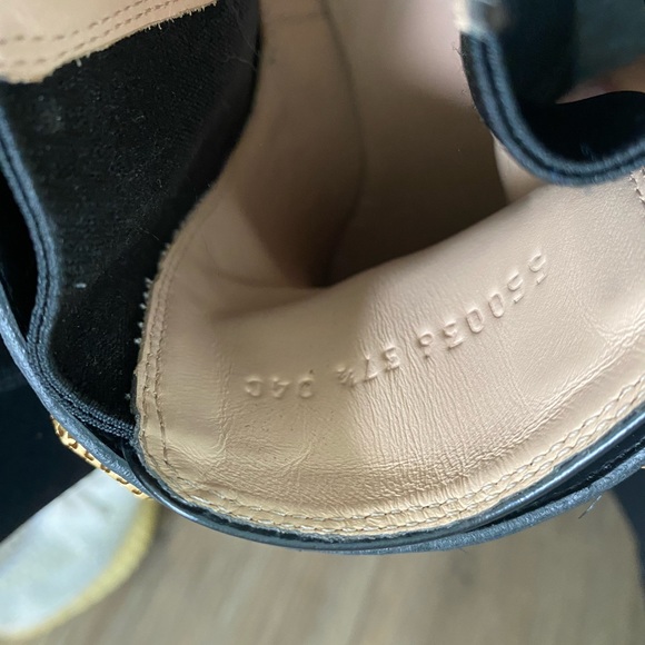 Gucci Women's Trip Embellished Block Heel Chelsea Boots 37.5 - Picture 3 of 11